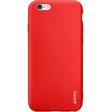 Силіконовий чохол iNavi Color для Apple iPhone 6 Plus  /  6s Plus (Червоний)