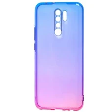 Силикон Gradient Design Xiaomi Redmi 9 (Розово-синий)