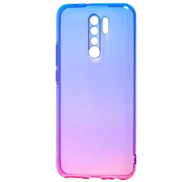 Силикон Gradient Design Xiaomi Redmi 9 (Розово-синий)