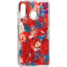 Силиконовый чехол Liquid Fashion Samsung A20 / A30 (2019) (Rose)