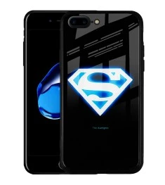 Накладка Luminous Glass Case Apple iPhone 7 Plus / 8 Plus (Superman)
