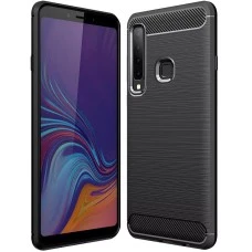 Силикон Polished Carbon Samsung Galaxy A9 (2018) A920 (Чёрный)