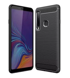 Чохол силіконовий Polished Carbon для Samsung Galaxy A9 (2018) A920 (чорний)