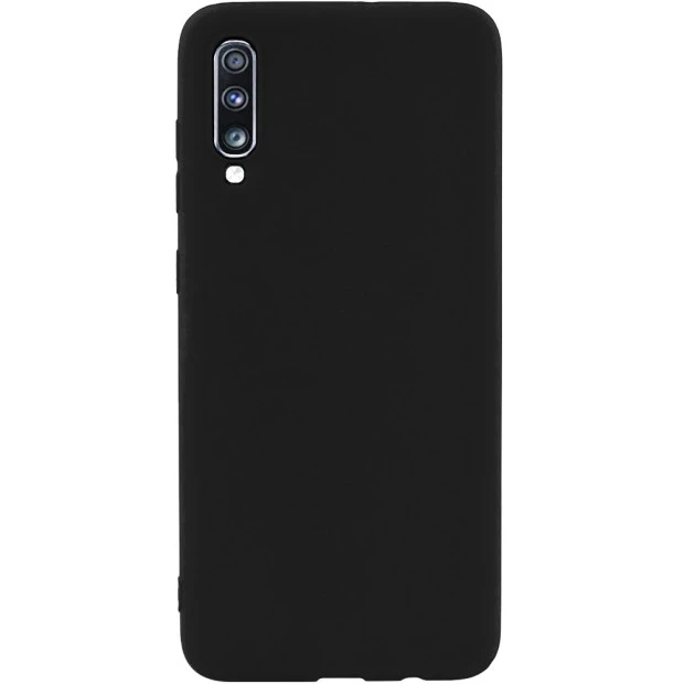 Силиконовый чехол iNavi Color Samsung Galaxy A70 (2019) (Чёрный)