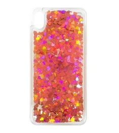Силикон Liquid Heart Xiaomi Redmi 7A (Розовый)