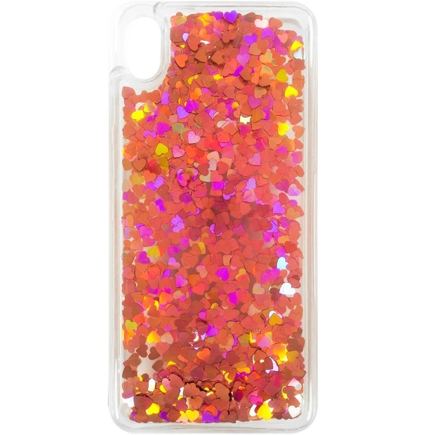 Силикон Liquid Heart Xiaomi Redmi 7A (Розовый)