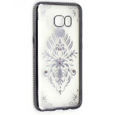 Силиконовый чехол Kingxbar Diamond Huawei Y7 2017 (Герб, Серый)