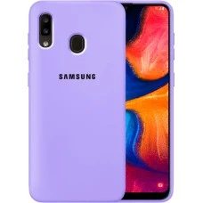 Силикон Original 360 Case Logo Samsung Galaxy A20 / A30 (2019) (Фиалковый)