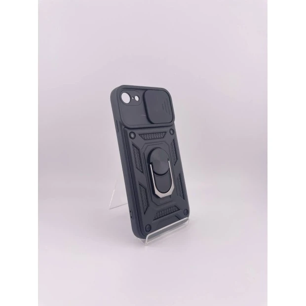 Чохол Ring Serge Armor Case для Apple iPhone 7  /  8  /  SE (2020) (ShutCam) (Чорний)