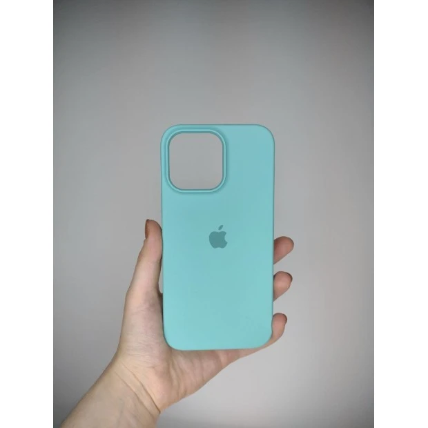 Силіконовий оригінальний чохол для Apple iPhone 14 Pro Max (23) Sea Blue