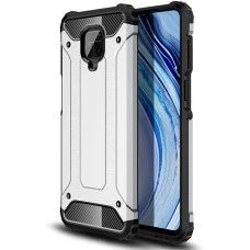 Чехол Armor Case Xiaomi Redmi Note 9 Pro / Note 9S (Серебряный)