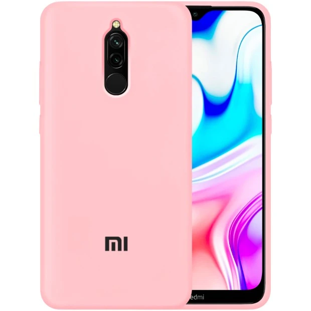 Силикон Original 360 Case Logo Xiaomi Redmi 8 (Розовый)