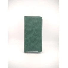 Чехол-книжка Leather Elegant Xiaomi Redmi Note 13 Pro 5G (Тёмно-зелёный)