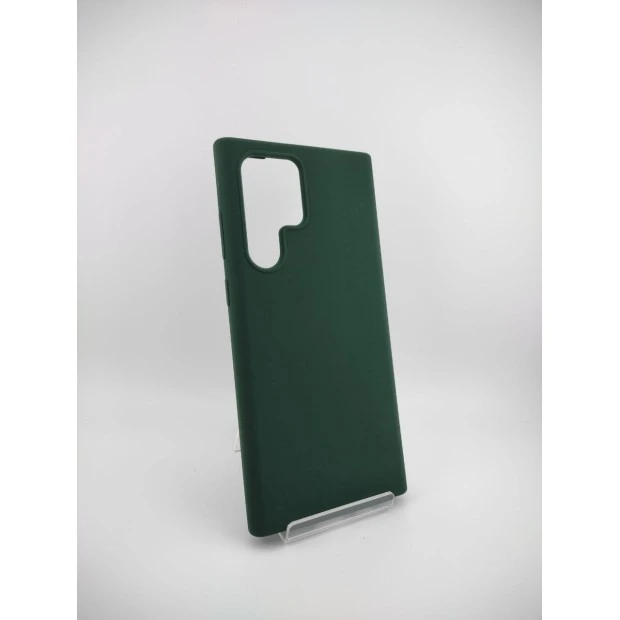 Силикон Original Premium Samsung Galaxy S22 Ultra (Тёмно-зелёный)