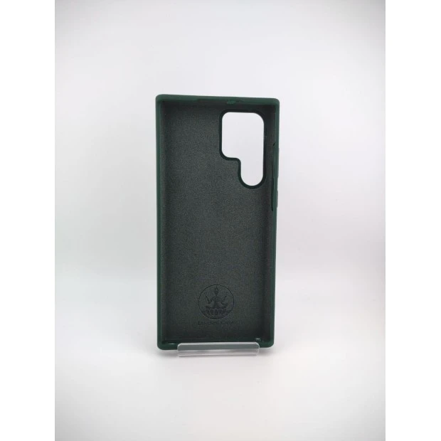 Силикон Original Premium Samsung Galaxy S22 Ultra (Тёмно-зелёный)