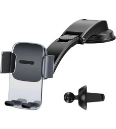 Автодержатель Baseus Easy Control Clamp Pyste Type + Air Outlet set SUYK000001 (..