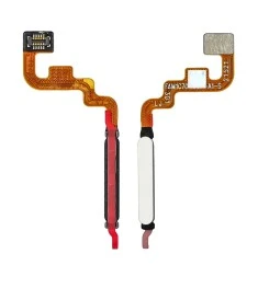 Шлейф для Xiaomi Poco M4 Pro/ Redmi Note 11 5G с белым сканером отпечатка пальце..