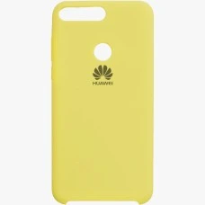 Силиконовый чехол Original Case Huawei Y7 Prime (2018) / Honor 7C Pro (Жёлтый)