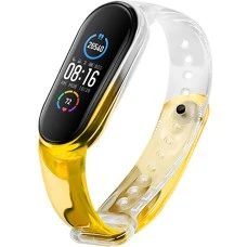 Ремешок Neon Clear Design Xiaomi Mi Band 5 (Жёлтый)