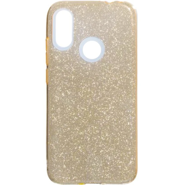Силиконовый чехол Glitter Xiaomi Redmi Note 7 (Золотой)