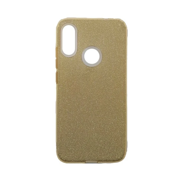 Силиконовый чехол Glitter Xiaomi Redmi Note 7 (Золотой)