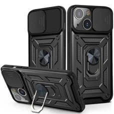 Чохол-книжка Ring Serge Armor Case для Apple iPhone 13 (ShutCam) (Чорний)