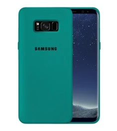 Силикон Original 360 Case Logo Samsung Galaxy S8 (Тёмно-зелёный)