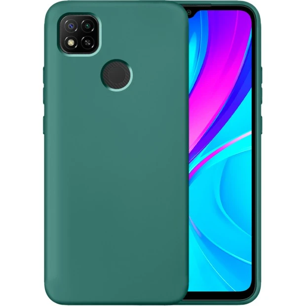Силикон Original 360 Case Xiaomi Redmi 9C / 10A (Тёмно-зелёный)