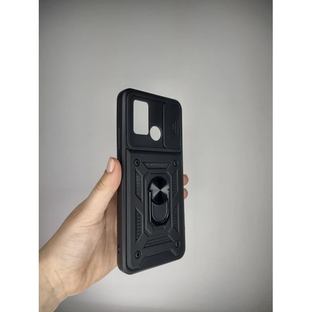 Чохол Ring Serge Armor Case для Xiaomi Poco C40 (Чорний)