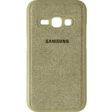Силіконова накладка Textile для Samsung Galaxy J1 (2016) J120 (Хакі)