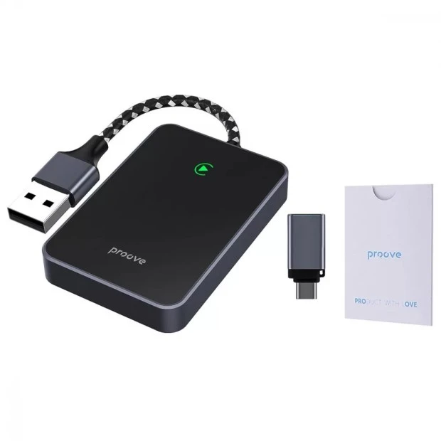Адаптер Bluetooth Proove СP-01 CarPlay Wireless Car Adapter (Black) SMCP00100001