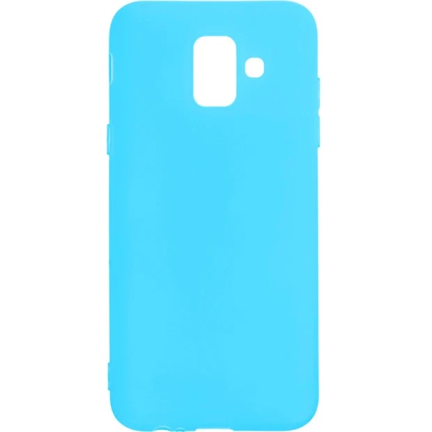Силиконовый чехол iNavi Color Samsung Galaxy A6 (2018) A600 (голубой)