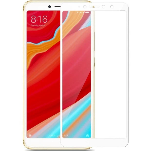 Стекло 5D Xiaomi Redmi 6 / 6a White