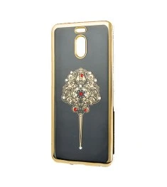 Силикон Kingxbar Diamond Meizu M6 (Заколка, Золотой)