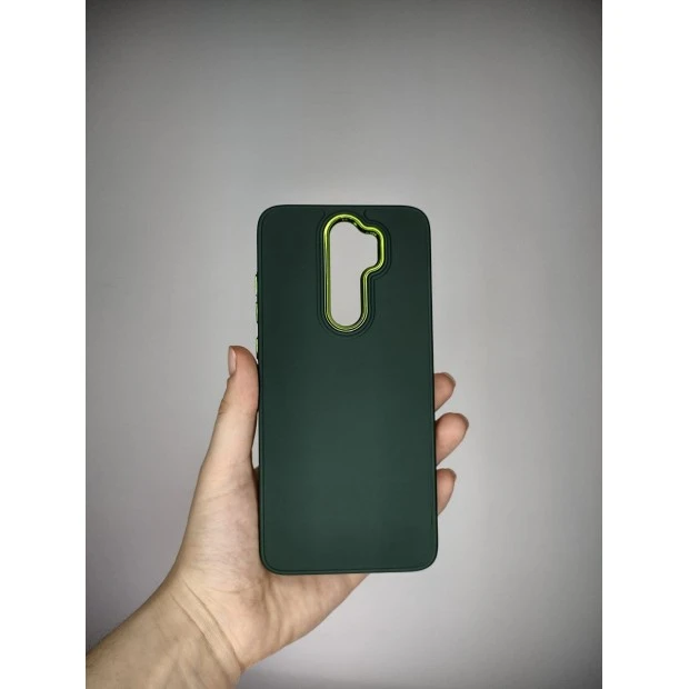 Накладка Metal Camera Xiaomi Redmi Note 8 Pro (Тёмно-зелёный)