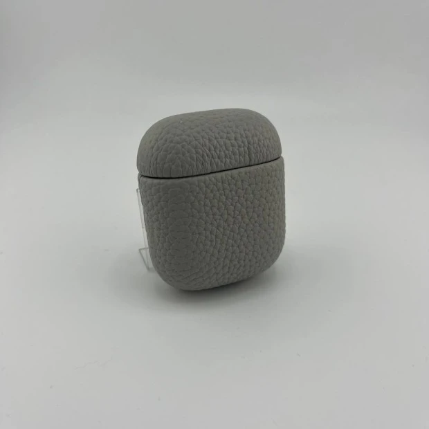 Чохол для навушників Leather Case Apple AirPods 1  /  2 (Сірий)