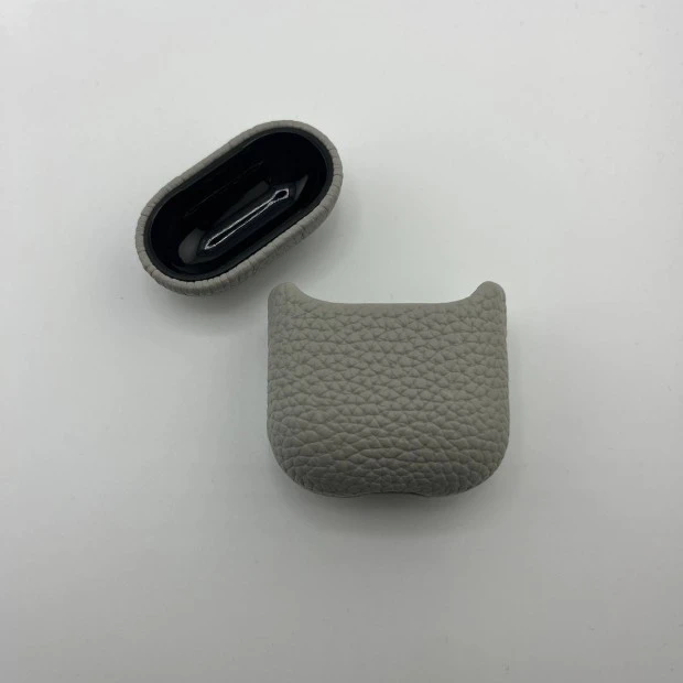Чохол для навушників Leather Case Apple AirPods 1  /  2 (Сірий)