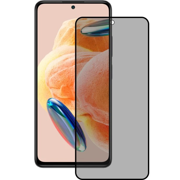 Защитное стекло 5D Privacy HD для Xiaomi Redmi Note 12 Pro Black