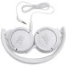 Проводные накладные наушники-гарнитура JBL T500 (Белый)