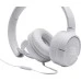 Проводные накладные наушники-гарнитура JBL T500 (Белый)