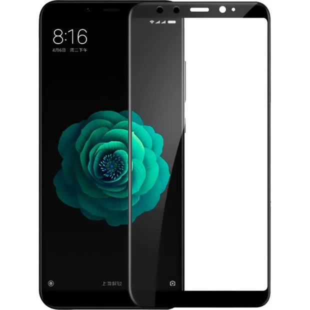 Стекло 5D Japan HD Xiaomi Mi6x / Mi A2 Black