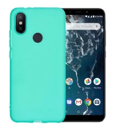Силикон Multicolor Xiaomi Mi A2 (бирюзовый)