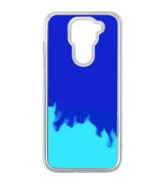 Чехол Aquarium Color Sand Xiaomi Redmi Note 9 (Синий)