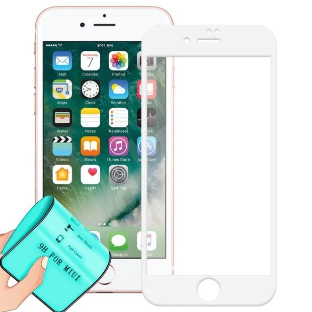 Защитное стекло 5D Ceramic Apple iPhone 7 Plus / 8 Plus White