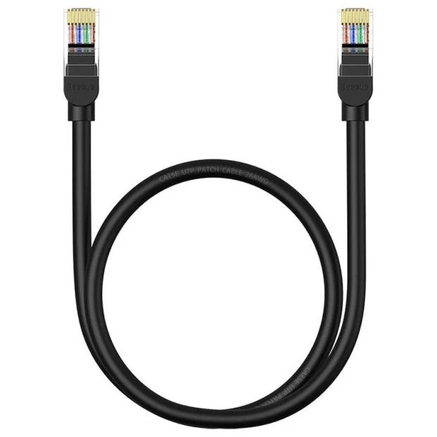 Патч-корд Baseus High Speed CAT5 Gigabit RJ45 (1.5m) (Чёрный) B00133206111-02