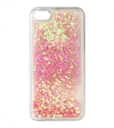 Силикон Liquid Fashion Apple iPhone 7 / 8 (Red-pink Hearts)