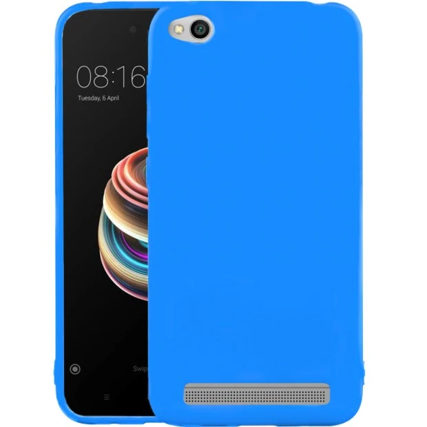 Силикон iNavi Color Xiaomi Redmi 5a (голубой)
