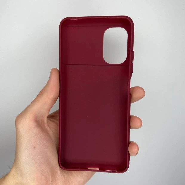 Силіконовий чохол iNavi Color для Xiaomi Poco M5 (Бордовий)