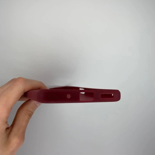 Силіконовий чохол iNavi Color для Xiaomi Poco M5 (Бордовий)