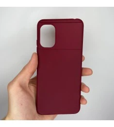 Силіконовий чохол iNavi Color для Xiaomi Poco M5 (Бордовий)